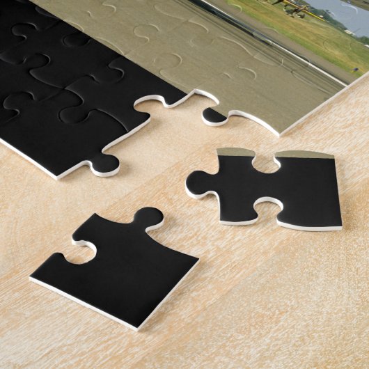 激しい顔、Taxiing_WWIIの飛行機を搭載するP40カーティス ジグソーパズル (側面)