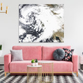 激しい風の連続した強い嵐 キャンバスプリント (インサイチュ (リビング))