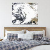 激しい風の連続した強い嵐 キャンバスプリント (インサイチュ (寝室))