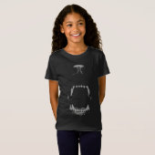 激しい黒と白のアニマル・スナール Tシャツ (正面フル)
