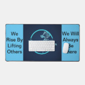 激しい「テクノロジーは人間の友最高の友である」アートコール デスクマット (キーボード&マウス)