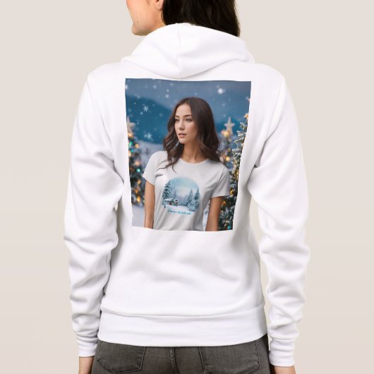 「激しい&フルフェミニンジップフード付きスウェットシャツ」「権限のあるWom パーカ (裏面)