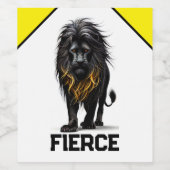 激しい ワインラベル (シングルラベル)