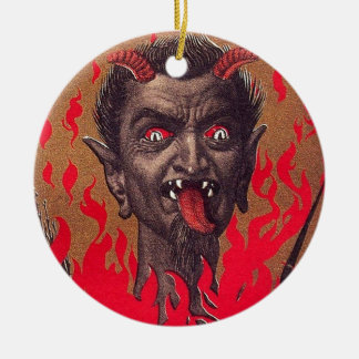 激しいKrampus セラミックオーナメント