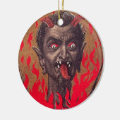 激しいKrampus セラミックオーナメント (左)