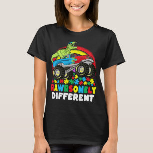 激しいT違うレックスモンスタートラック自閉症 Tシャツ
