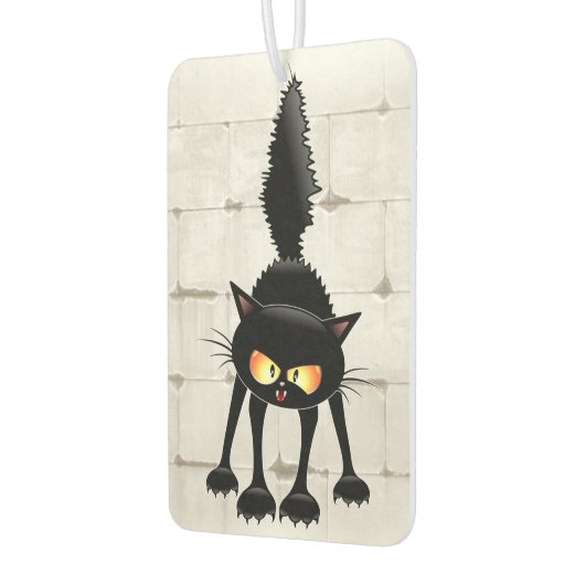 激しおもしろいい黒猫の漫画 カーエアーフレッシュナー (左)