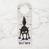 激しおもしろいい黒猫の漫画 ボトルネックタグ (正面)