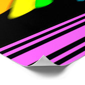 激しかわいらしいパーソナライズされたチアリーダーのポスター ポスター (角)