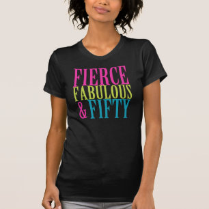 激しくすばらしい及び50枚の誕生日のTシャツ Tシャツ