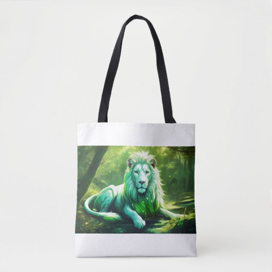激しくファッショナブル：ライオンの豪華なバッグ トートバッグ (正面)