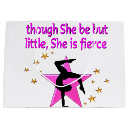 激しく力強い体操選手 ラージペーパーバッグ