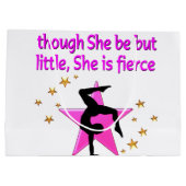 激しく力強い体操選手 ラージペーパーバッグ (裏面)