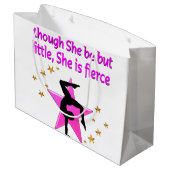 激しく力強い体操選手 ラージペーパーバッグ (裏面アングル)