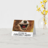 激しく幸せなカード カード (黄色い花)