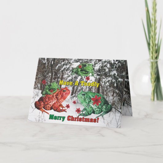 激しく楽しいクリスマスを過ごす シーズンカード (正面)