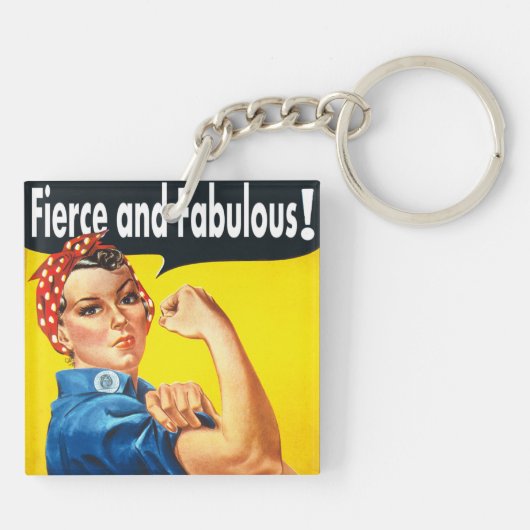 激しく素晴らしいリベッターをロージー キーホルダー (裏面)