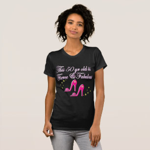 激しく素晴らしい50番目の誕生日 ファッショニスタ Tシャツ