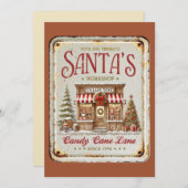 激しく素朴なサンタスワークショップヴィレッジトイ1950 シーズンカード (正面/裏面)