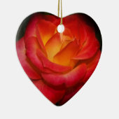 激しく赤いバラ セラミックオーナメント (右)