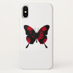 激しく赤い蝶 iPhone X ケース