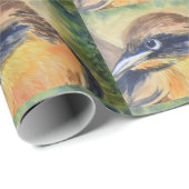 激しく黄色および黒い鳥 ラッピングペーパー (ロールコーナー)