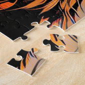 激し威厳のあるい獅子 – 百獣の王 ジグソーパズル (側面)