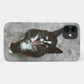 激し怒い猫の電話ケはっきりしたースとデザイン Case-Mate iPhoneケース (裏面(横))