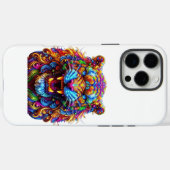 激し白熱［赤熱］光を放つい虎 Case-Mate iPhoneケース (裏面 (横))