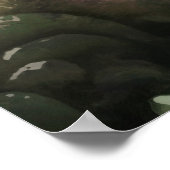 激動する抽象芸術の情熱の花 ポスター (角)