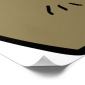 激怒しい牛素朴頭野生動物 ポスター (角)