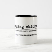 激怒する鶏の出版物のマグ ツートーンマグカップ (中央)