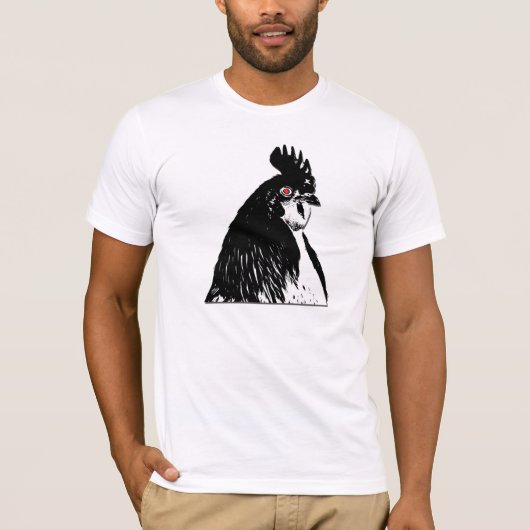 激怒する鶏のTシャツ Tシャツ (正面)