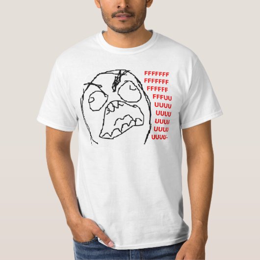 激怒の人のワイシャツ Tシャツ (正面)