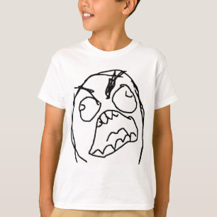 激怒の人の怒っているFuu Fuuuの激怒の顔のミーム Tシャツ