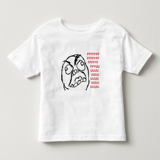 激怒の人のfuuuのfuuuu トドラーTシャツ (正面)