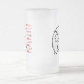 激怒の人のfuuuのfuuuu フロストグラスビールジョッキ (中央)