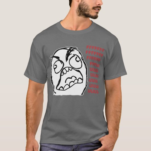 激怒の人のfuuuのfuuuu tシャツ (正面)