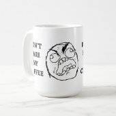 激怒の人は私のコーヒーを取りません コーヒーマグカップ (正面左)