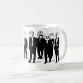 激怒の喜劇的なミームはラップアラウンドのマグに直面します。 私gusta. コーヒーマグカップ (正面右)