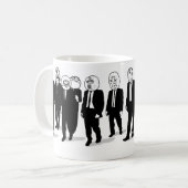 激怒の喜劇的なミームはラップアラウンドのマグに直面します。 私gusta. コーヒーマグカップ (正面左)