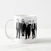 激怒の喜劇的なミームはラップアラウンドのマグに直面します。 私gusta. コーヒーマグカップ (左)