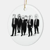 激怒の喜劇的なミームは歩くに直面します。 私Gusta. セラミックオーナメント (左)