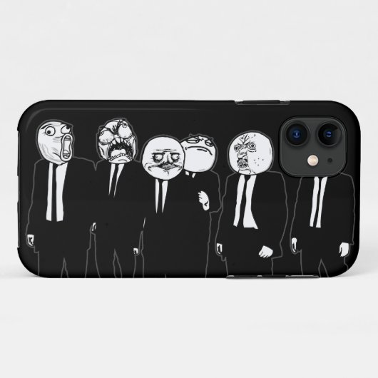 激怒の喜劇的なミームは歩くに直面します。 私Gusta. Case-Mate iPhoneケース (裏面(横))