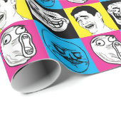 激怒の喜劇的な包装紙 ラッピングペーパー (ロールコーナー)