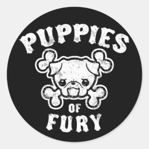 激怒の子犬 ラウンドシール