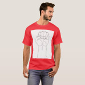 激怒の握りこぶし Tシャツ (正面フル)
