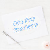 激怒の日曜日の楕円ステッカー 楕円形シール (封筒)