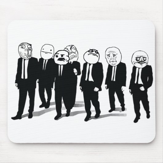 激怒の集団のマウスパッド マウスパッド (正面)