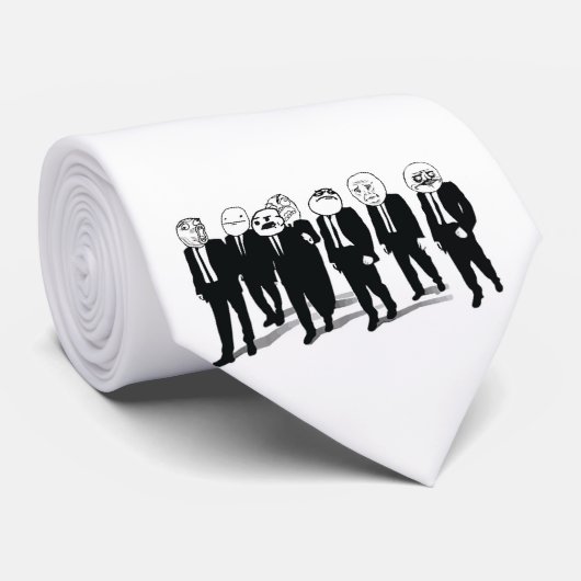 激怒の集団の底先端のデザインのタイ ネクタイ (ロール)